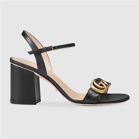 gucci sandal blue|Gucci black high heel sandals.